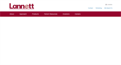 Desktop Screenshot of lannett.com